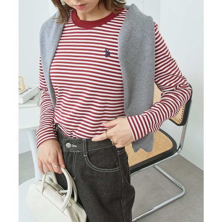 【U.S. POLO ASSN.】スムース長袖Tシャツ | SETUP7【WOMEN】 | 詳細画像86 
