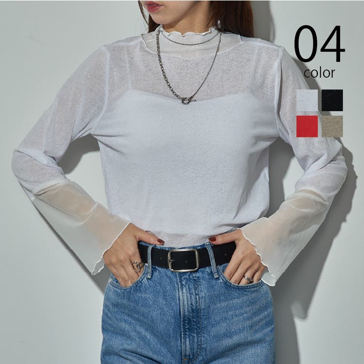high neck sheer[品番：TTMW0002287]｜SETUP7【WOMEN