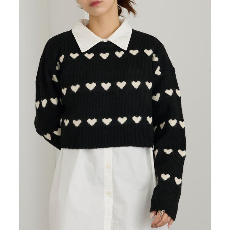 【MAISON BREEZE】ハート型JQニット クロップドPO | SETUP7【WOMEN】 | 詳細画像12 