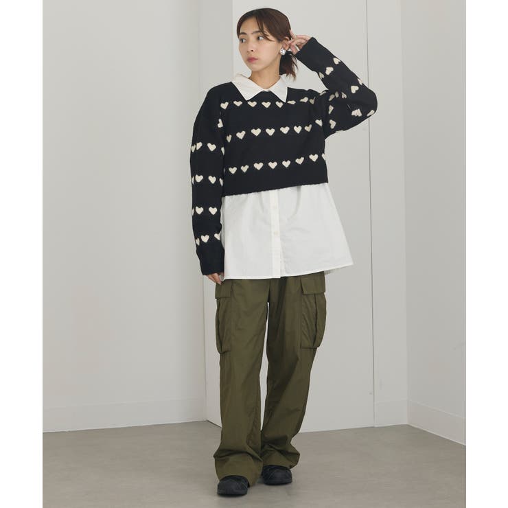 【MAISON BREEZE】ハート型JQニット クロップドPO | SETUP7【WOMEN】 | 詳細画像16 