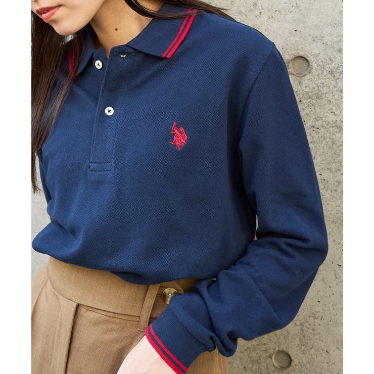 ネイビー | Twin Tipped POLO | SETUP7【WOMEN】