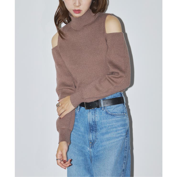 rito structure SLIT SLEEVE KNIT TOP