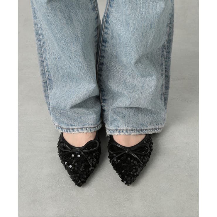 【SETUP7】ポインテッド リボンラメフラットミュール SCCH565 | SETUP7【WOMEN】 | 詳細画像2 