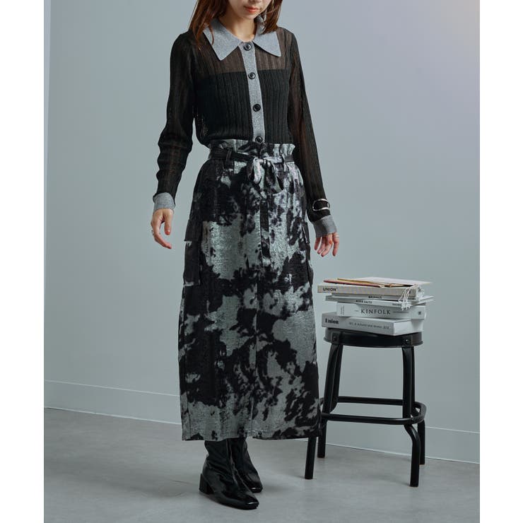 foil print cargo | SETUP7【WOMEN】 | 詳細画像7 