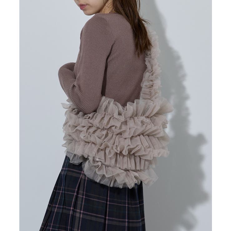 グレー | Tulle frill bag | SETUP7【WOMEN】