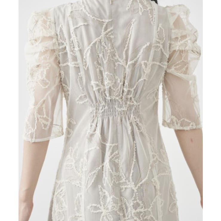 【metoi】カッティング風フリンジ刺繍ワンピースドレス | SETUP7【WOMEN】 | 詳細画像12 