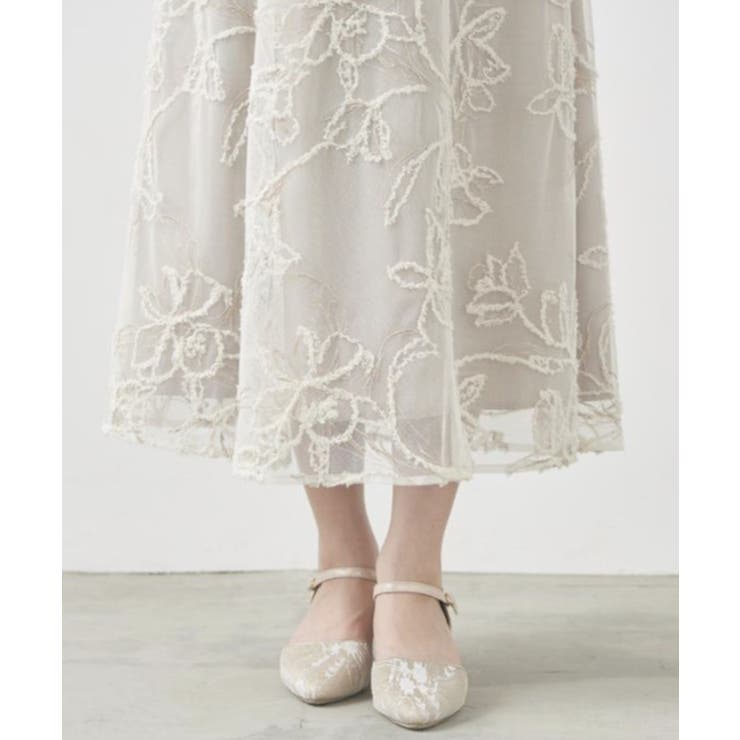 【metoi】カッティング風フリンジ刺繍ワンピースドレス | SETUP7【WOMEN】 | 詳細画像13 