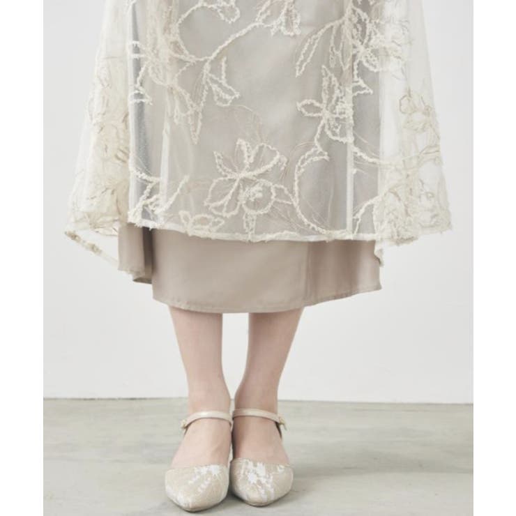 【metoi】カッティング風フリンジ刺繍ワンピースドレス | SETUP7【WOMEN】 | 詳細画像14 