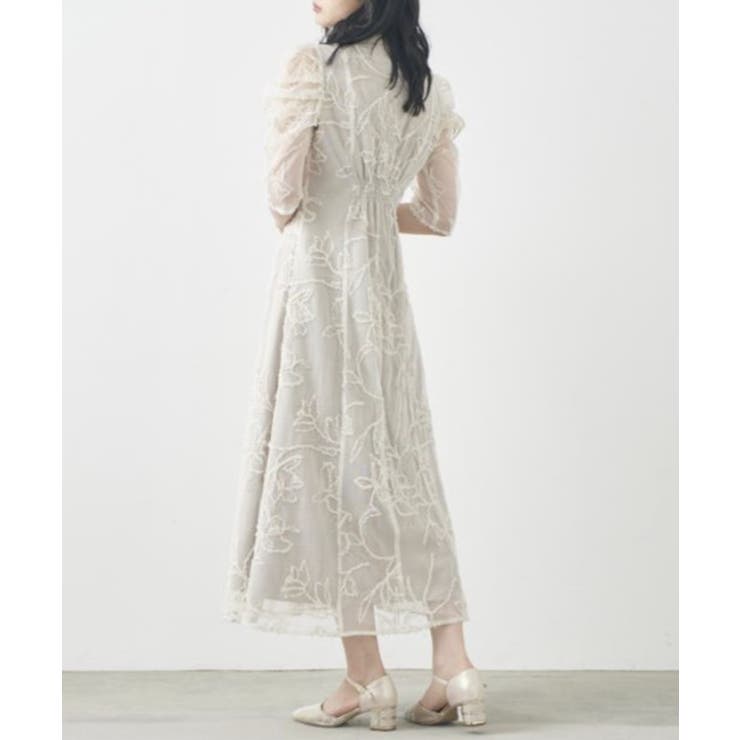 【metoi】カッティング風フリンジ刺繍ワンピースドレス | SETUP7【WOMEN】 | 詳細画像17 