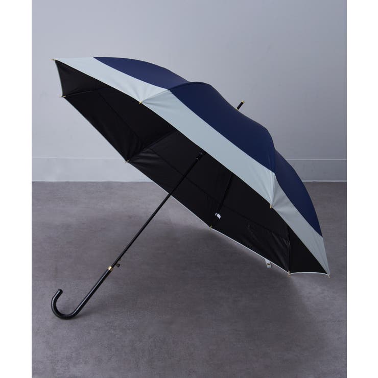 レムブラン SETUP7】UVペールバイカラー長傘 晴雨兼用 58cm NT[品番