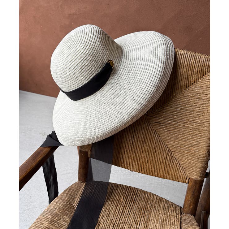 【MAISON BREEZE】リボン付きつば広麦わら帽子 KNF127 | SETUP7【WOMEN】 | 詳細画像8 