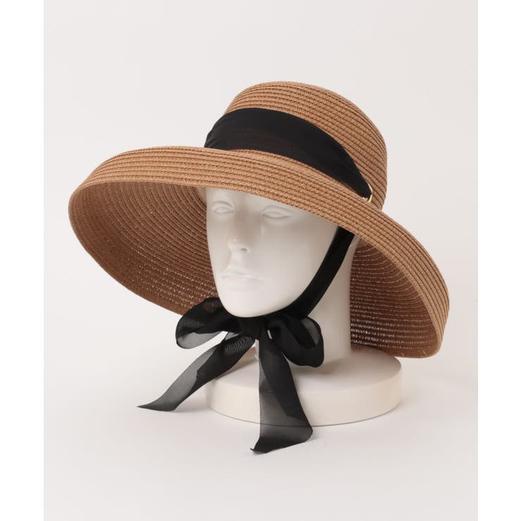 ベージュ | 【MAISON BREEZE】リボン付きつば広麦わら帽子 KNF127 | SETUP7【WOMEN】