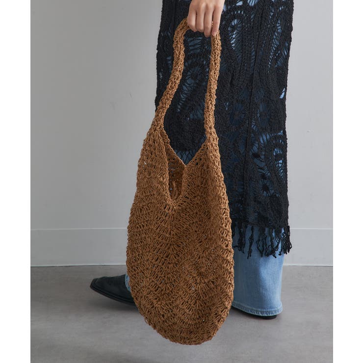 ブラウン | 【SETUP7】編みストロートートバッグ KNF128 | SETUP7【WOMEN】