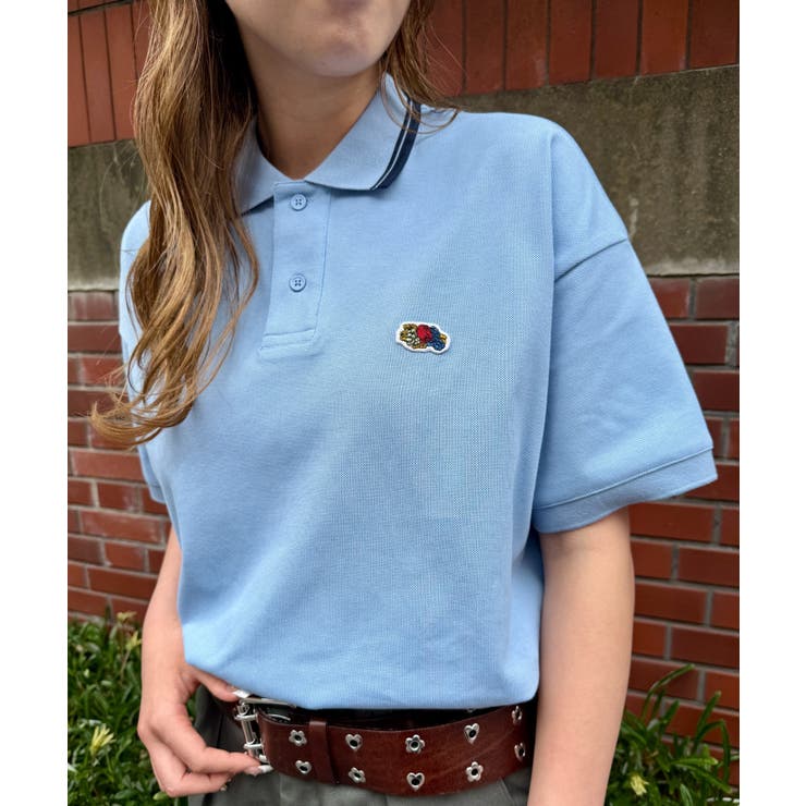 サックスブルー | 【FRUIT OF THE LOOM】カノコポロシャツ | SETUP7【WOMEN】