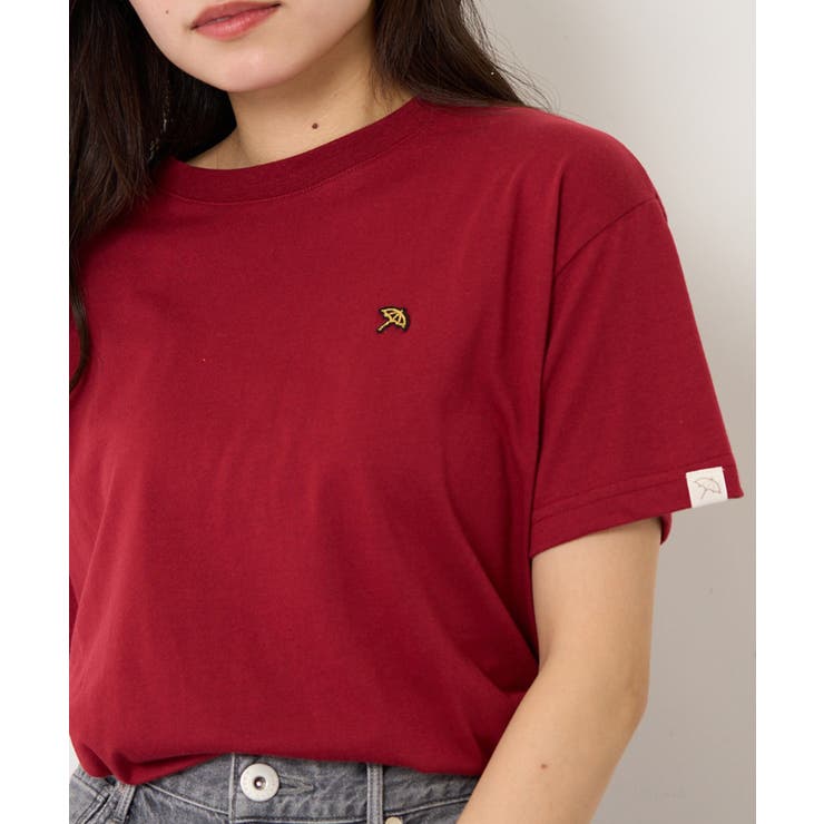 ワイン | 【ARNIE】9054542 天竺フェルト刺繍半袖Ｔシャツ | SETUP7【WOMEN】