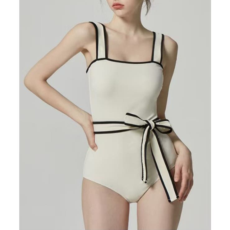 ホワイト | 【SETUP7】選べるデザイン！クロスデザイン ハイウエスト 水着 SNK | SETUP7【WOMEN】