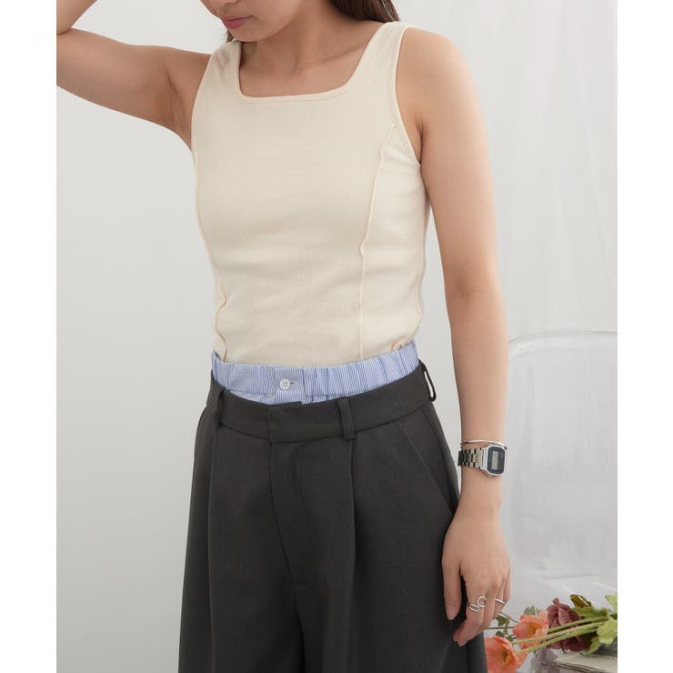 【Robert P. Miller】リブスクエアタンク RM261-2262 | SETUP7【WOMEN】 | 詳細画像15 