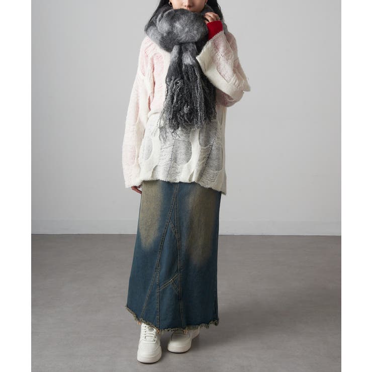 【MAGASIN DE MODE Onjna】起毛チェックマフラー DTK | SETUP7【WOMEN】 | 詳細画像10 