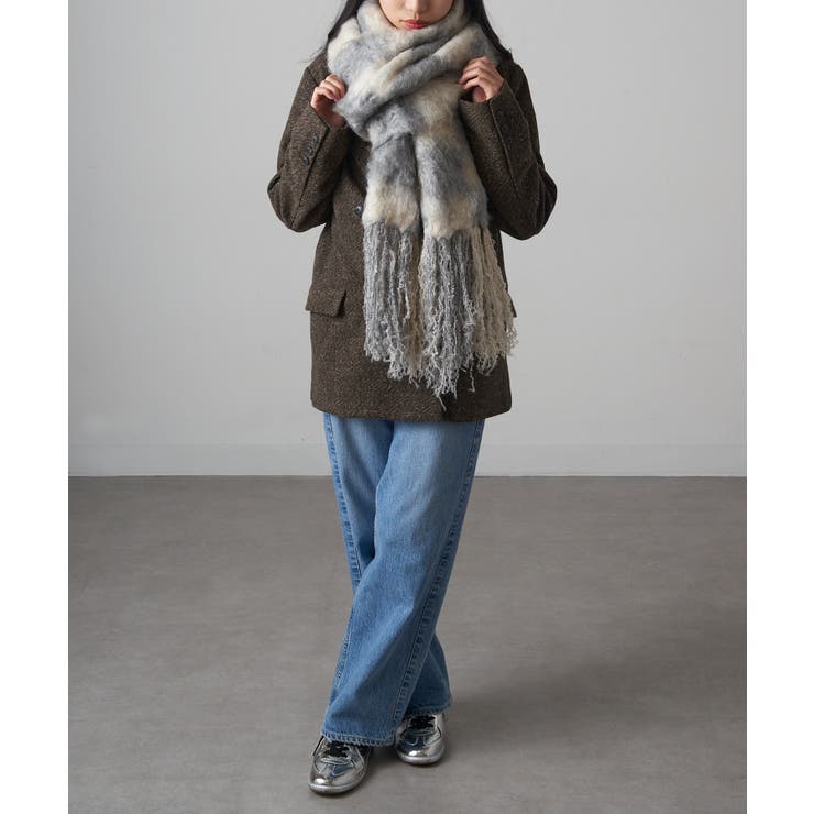 【MAGASIN DE MODE Onjna】起毛チェックマフラー DTK | SETUP7【WOMEN】 | 詳細画像13 