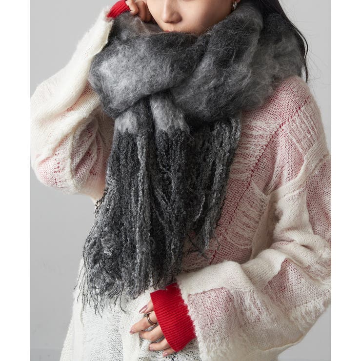 【MAGASIN DE MODE Onjna】起毛チェックマフラー DTK | SETUP7【WOMEN】 | 詳細画像9 