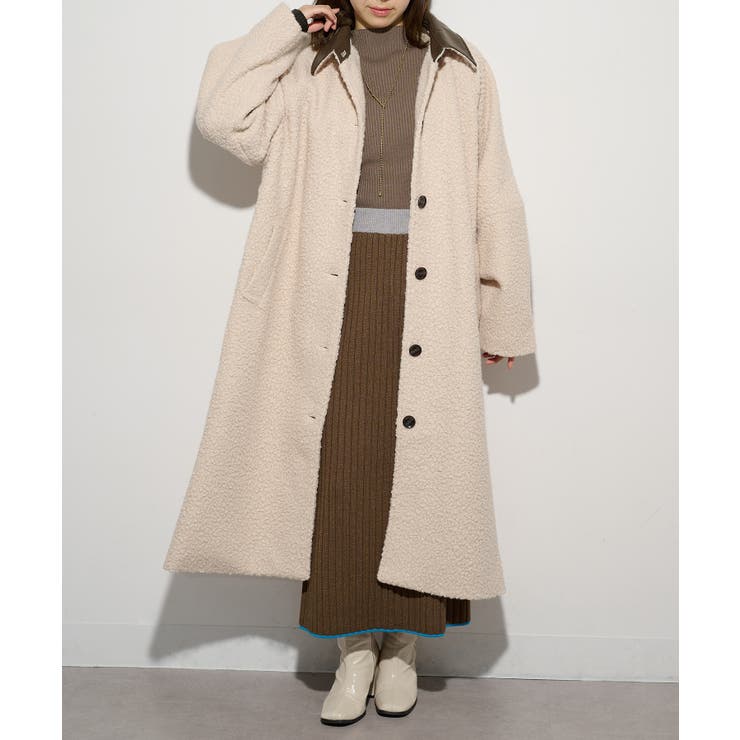 【MAISON BREEZE】ループツイード ステンカラーコート DTK | SETUP7【WOMEN】 | 詳細画像3 