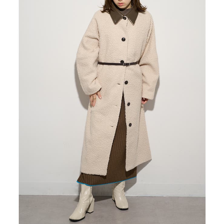 【MAISON BREEZE】ループツイード ステンカラーコート DTK | SETUP7【WOMEN】 | 詳細画像4 