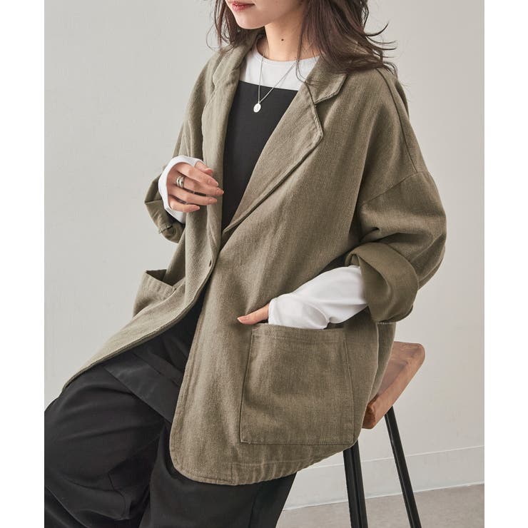 グレー | 【SETUP7】コットンツイルジャケット レディース KNF146 | SETUP7【WOMEN】