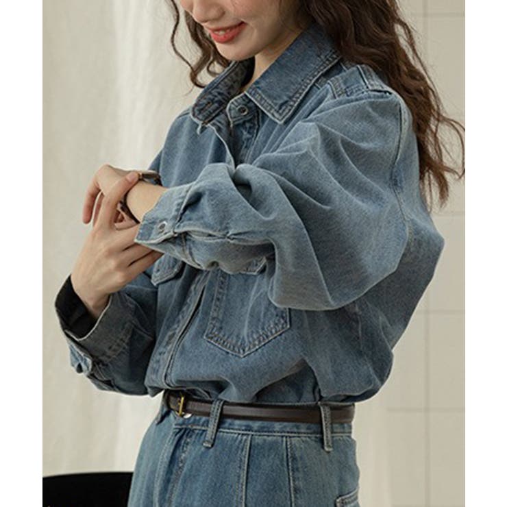 ウォッシュ加工デニムシャツ KNF146 | SETUP7【WOMEN】 | 詳細画像5 