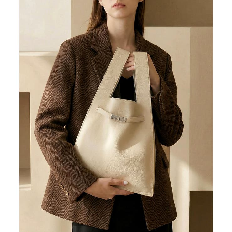 アイボリー | 【MAISON BREEZE】シボレザー キーリング付き | SETUP7【WOMEN】