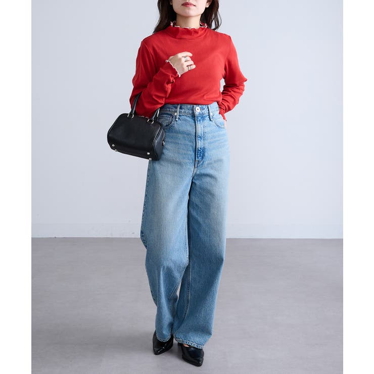 【SETUP7】テレコリブ配色ミシンスリットタートル長袖 GLR | SETUP7【WOMEN】 | 詳細画像25 