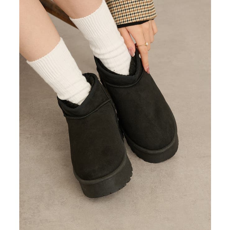 【SETUP7】厚底ショート丈ムートン風ブーツ GLR | SETUP7【WOMEN】 | 詳細画像5 