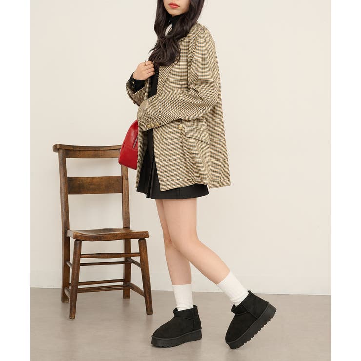 【SETUP7】厚底ショート丈ムートン風ブーツ GLR | SETUP7【WOMEN】 | 詳細画像7 