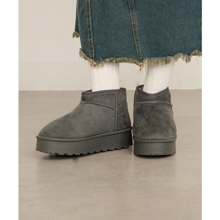 【SETUP7】厚底ショート丈ムートン風ブーツ GLR | SETUP7【WOMEN】 | 詳細画像8 