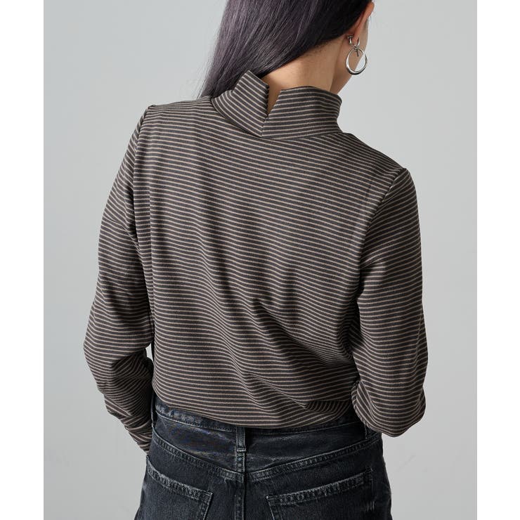 【SETUP7】ボーダー柄両面起毛スムースタートル長袖 GLR | SETUP7【WOMEN】 | 詳細画像16 