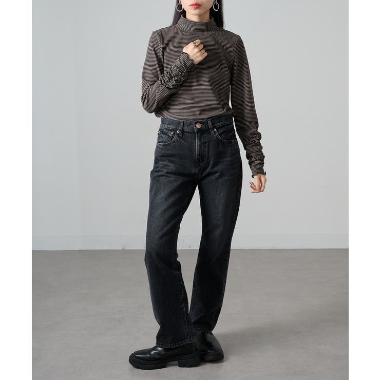 【SETUP7】ボーダー柄両面起毛スムースタートル長袖 GLR | SETUP7【WOMEN】 | 詳細画像19 