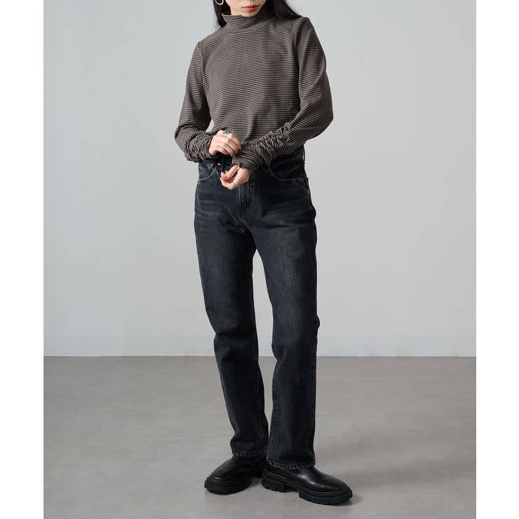 【SETUP7】ボーダー柄両面起毛スムースタートル長袖 GLR | SETUP7【WOMEN】 | 詳細画像20 