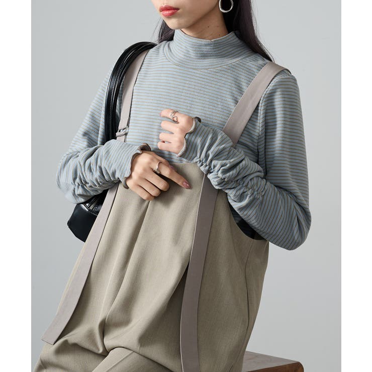 【SETUP7】ボーダー柄両面起毛スムースタートル長袖 GLR | SETUP7【WOMEN】 | 詳細画像22 