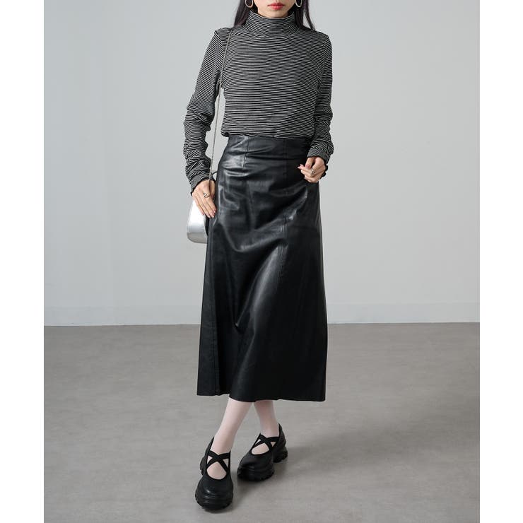 【SETUP7】ボーダー柄両面起毛スムースタートル長袖 GLR | SETUP7【WOMEN】 | 詳細画像6 