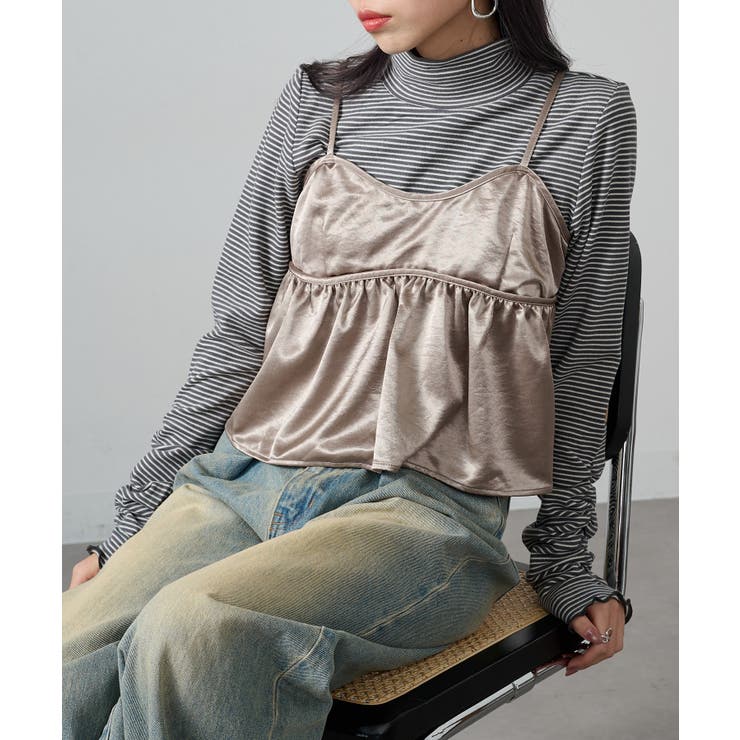 【SETUP7】ボーダー柄両面起毛スムースタートル長袖 GLR | SETUP7【WOMEN】 | 詳細画像7 