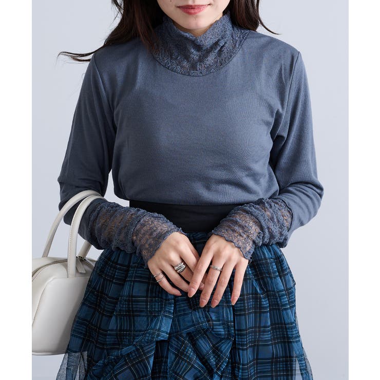 【SETUP7】無地TCフライスレール使いタートル長袖 GLR | SETUP7【WOMEN】 | 詳細画像16 