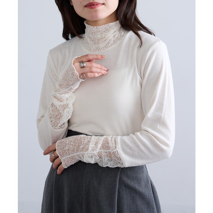 【SETUP7】無地TCフライスレール使いタートル長袖 GLR | SETUP7【WOMEN】 | 詳細画像2 