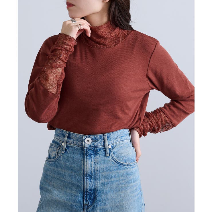 【SETUP7】無地TCフライスレール使いタートル長袖 GLR | SETUP7【WOMEN】 | 詳細画像22 