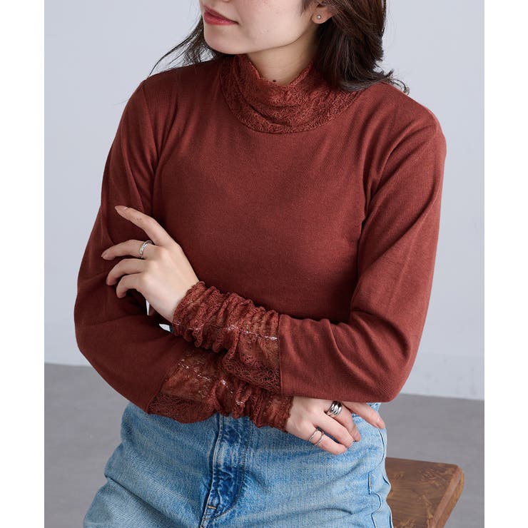 【SETUP7】無地TCフライスレール使いタートル長袖 GLR | SETUP7【WOMEN】 | 詳細画像24 