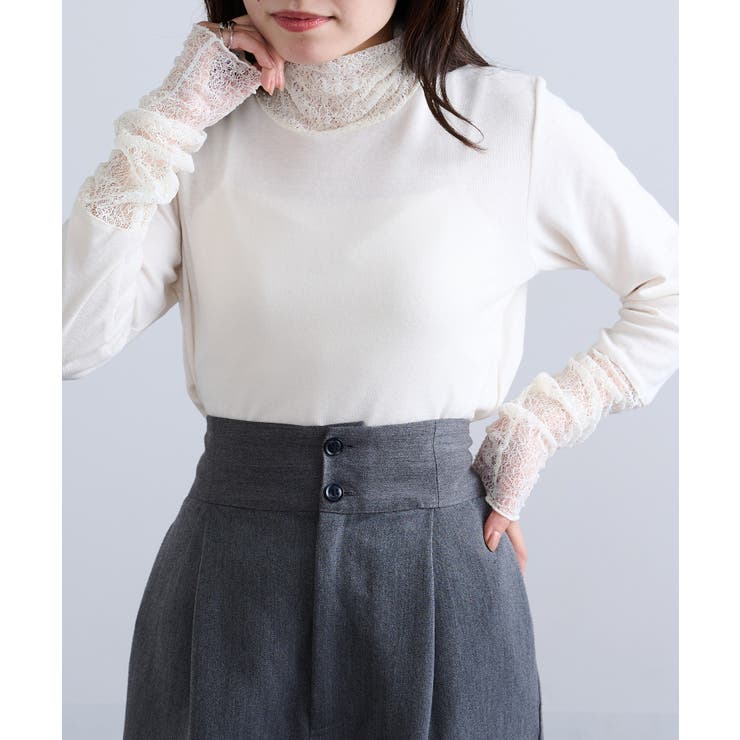 【SETUP7】無地TCフライスレール使いタートル長袖 GLR | SETUP7【WOMEN】 | 詳細画像4 