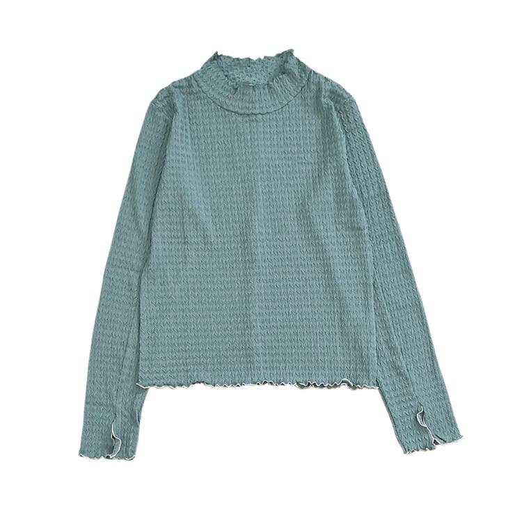 【SETUP7】ヘリンボーンJQD配色メロウハイネック長袖 GLR | SETUP7【WOMEN】 | 詳細画像20 