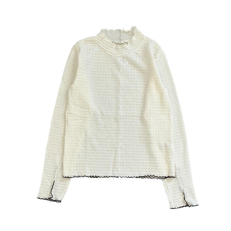 【SETUP7】ヘリンボーンJQD配色メロウハイネック長袖 GLR | SETUP7【WOMEN】 | 詳細画像5 