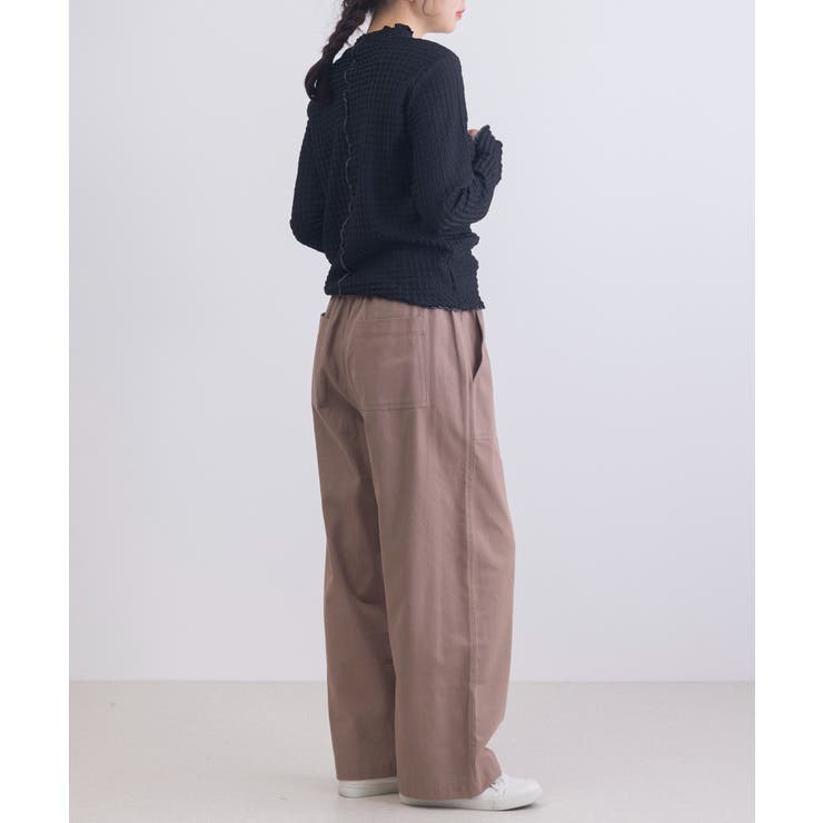 【SETUP7】ヘリンボーンJQD配色メロウハイネック長袖 GLR | SETUP7【WOMEN】 | 詳細画像9 