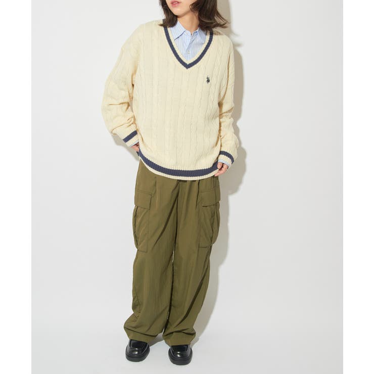 【U.S. POLO ASSN.】ロイヤルヤーンオーバーチルデンニットセーター | SETUP7【WOMEN】 | 詳細画像15 