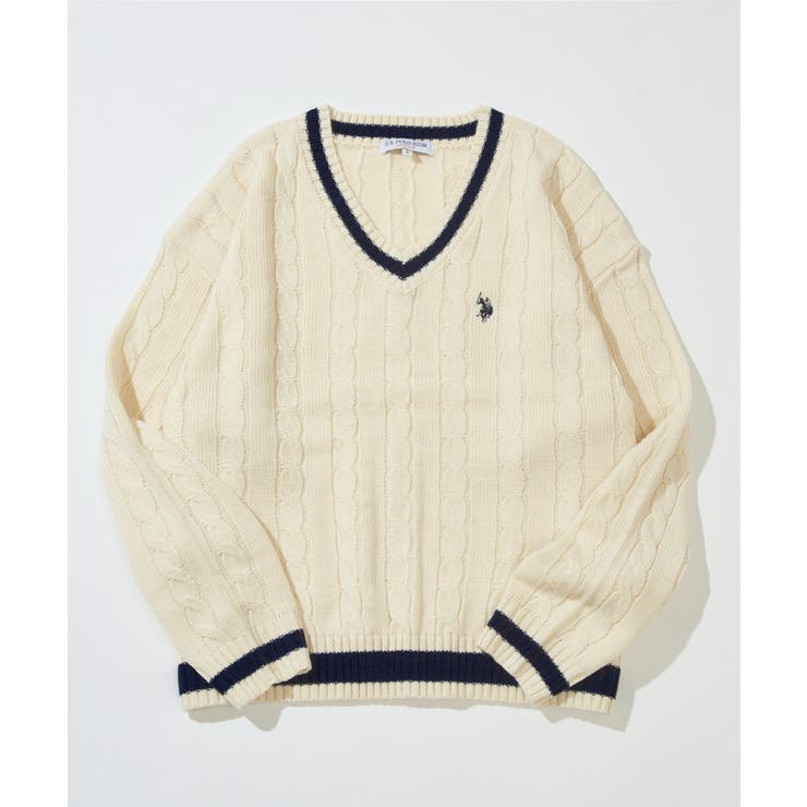 【U.S. POLO ASSN.】ロイヤルヤーンオーバーチルデンニットセーター | SETUP7【WOMEN】 | 詳細画像16 