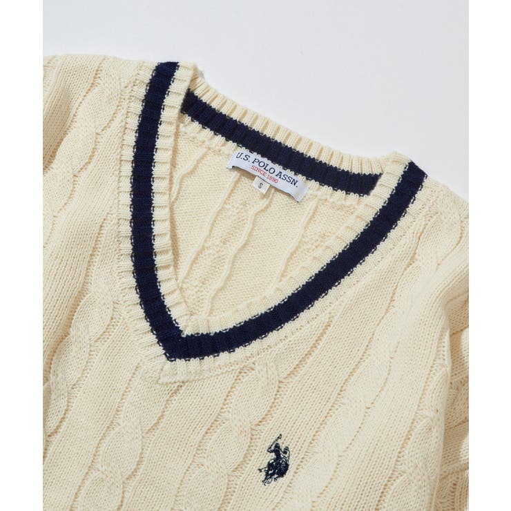 【U.S. POLO ASSN.】ロイヤルヤーンオーバーチルデンニットセーター | SETUP7【WOMEN】 | 詳細画像18 